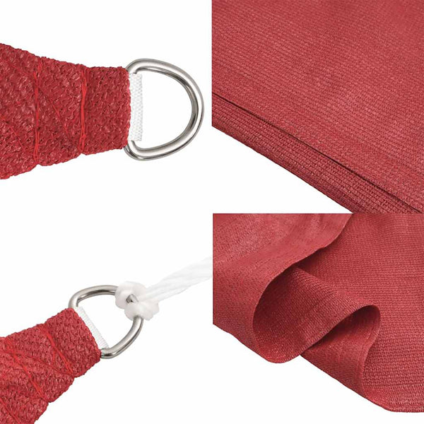 Rotes Sonnensegel Cristodora 3x6 m (160 g/m² HDPE)