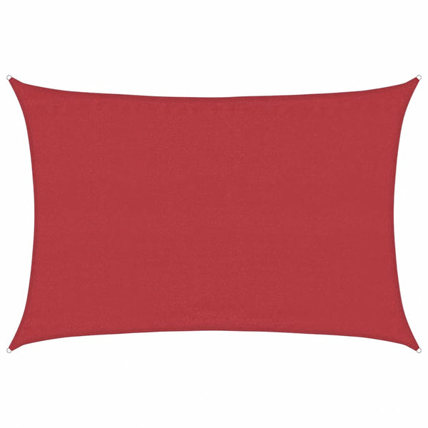 Rotes Sonnensegel Cristodora 3,5x5 m (160 g/m² HDPE)