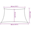 Rotes Sonnensegel Tudosi 3/4x2 m (160 g/m² HDPE)