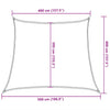 Rotes Sonnensegel Tudosi 4/5x4 m (160 g/m², HDPE)