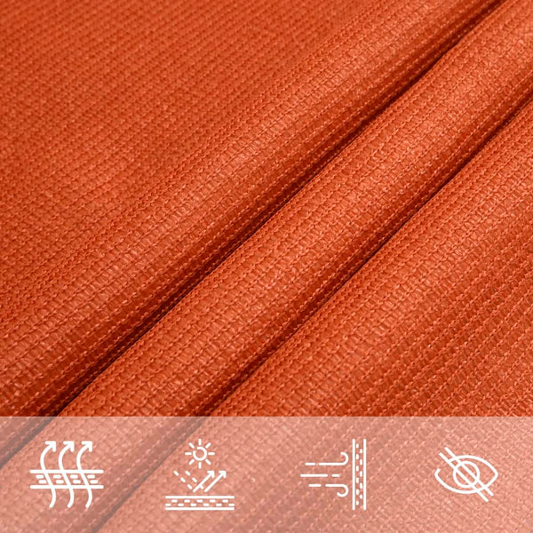 Oranges Sonnensegel Cristodora 4x5 m (160 g/m² Rechteck HDPE)