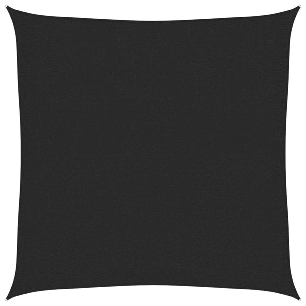 Schwarzes Sonnensegel Huth 3,6x3,6 m (160 g/m² HDPE)