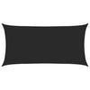 Schwarzes Sonnensegel Cristodora 3x6 m (160 g/m² HDPE)