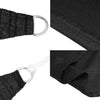 Schwarzes Sonnensegel Cristodora 3x6 m (160 g/m² HDPE)