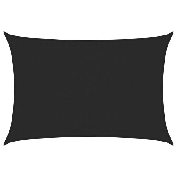 Schwarzes Sonnensegel Cristodora 3,5x4,5 m (160 g/m² HDPE)