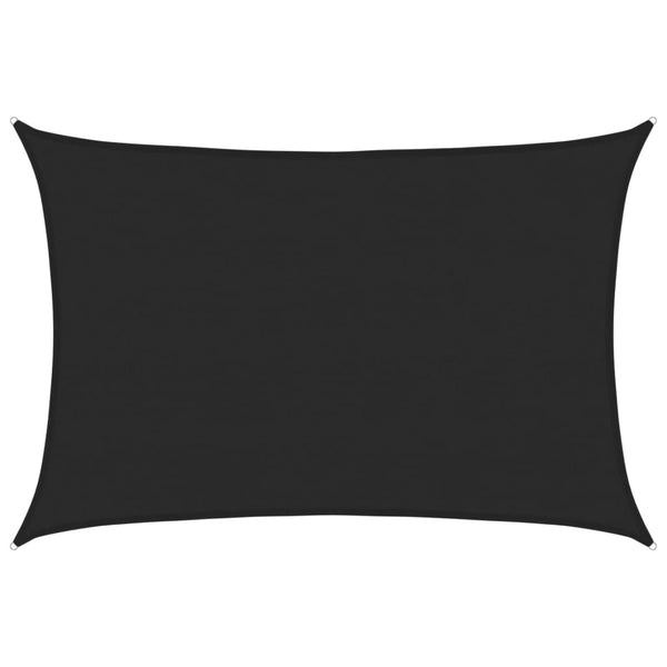 Sonnensegel Cristodora schwarz 5x6 m (160 g/m² HDPE)