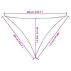 Schwarzes Sonnensegel Epamimondas 4x4x5,8 m (160 g/m² HDPE)