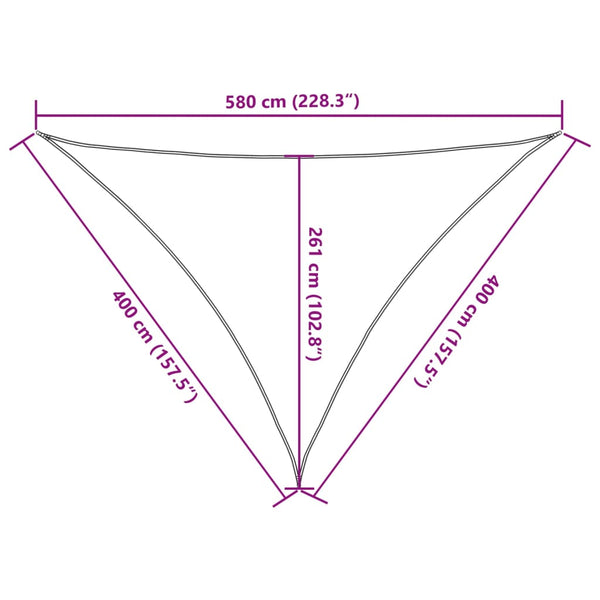 Schwarzes Sonnensegel Epamimondas 4x4x5,8 m (160 g/m² HDPE)