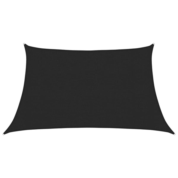 Schwarzes Sonnensegel Tudosi 3/4x2 m (160 g/m² HDPE)