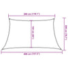 Schwarzes Sonnensegel Tudosi 3/4x2 m (160 g/m² HDPE)