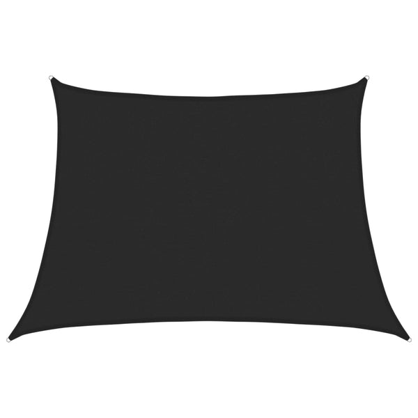 Schwarzes Sonnensegel Tudosi 4/5x3 m (160 g/m² HDPE)