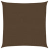 Braunes Sonnensegel Huth 2x2 m (160 g/m² HDPE)