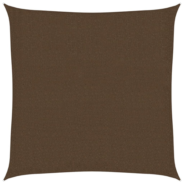 Braunes Sonnensegel Huth 2x2 m (160 g/m² HDPE)