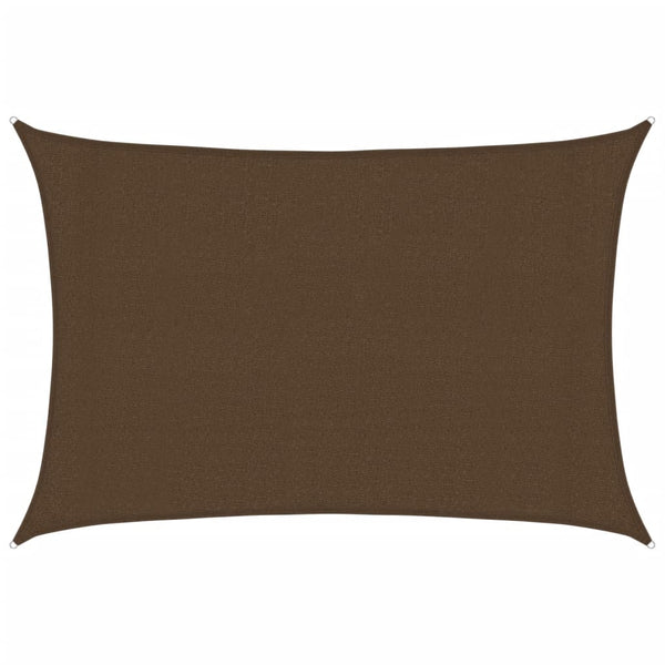 Braunes Sonnensegel Cristodora 3x5 m (160 g/m² HDPE)