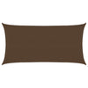 Ruskea aurinkopurje Cristodora 3x6 m (160 g/m² hdpe)