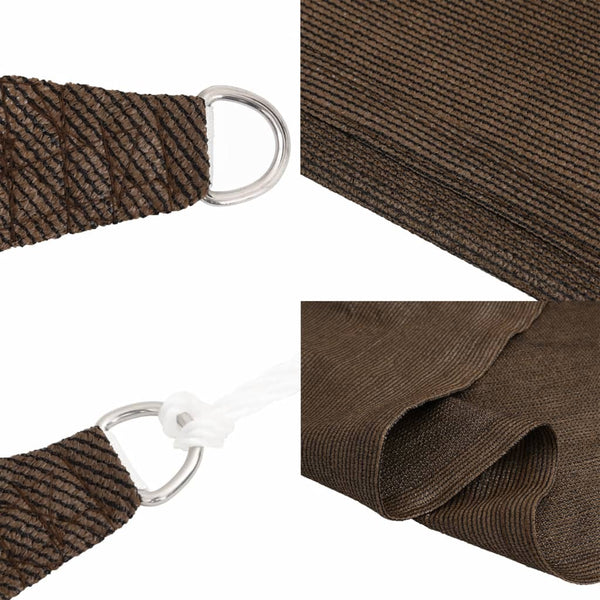 Ruskea aurinkopurje Cristodora 3x6 m (160 g/m² hdpe)