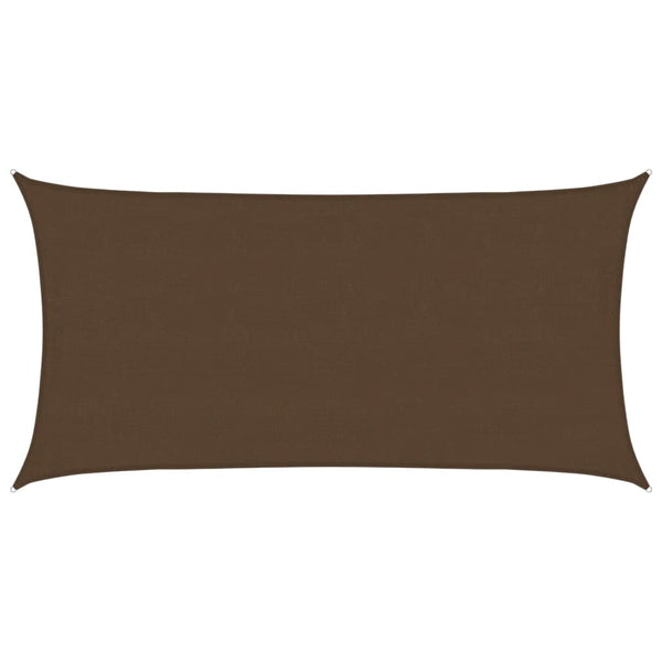 Braunes Sonnensegel Cristodora 4x7 m (160 g/m² HDPE)