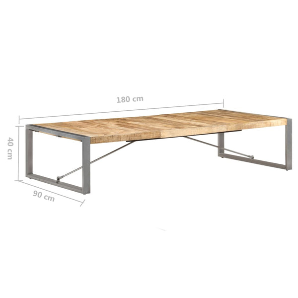 Couchtisch Nill 180x90x40cm (raues Mangoholz)