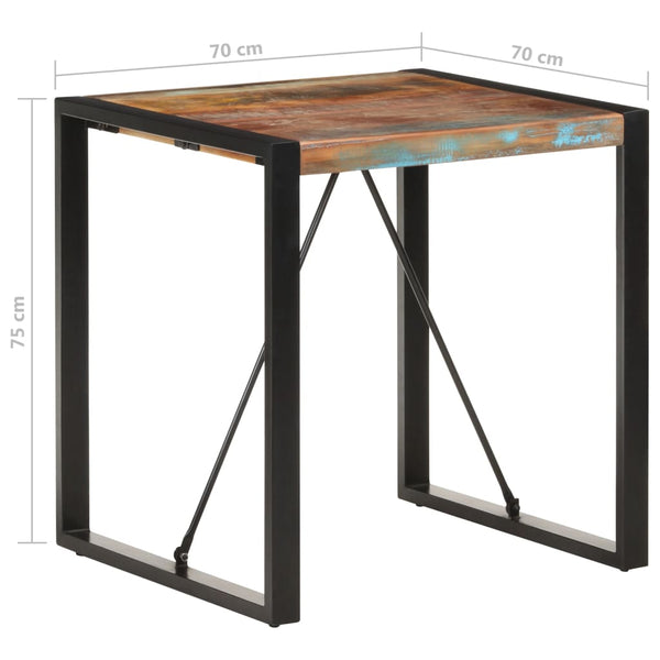 Esstisch Matelena 70x70x75cm (recyceltes Massivholz)