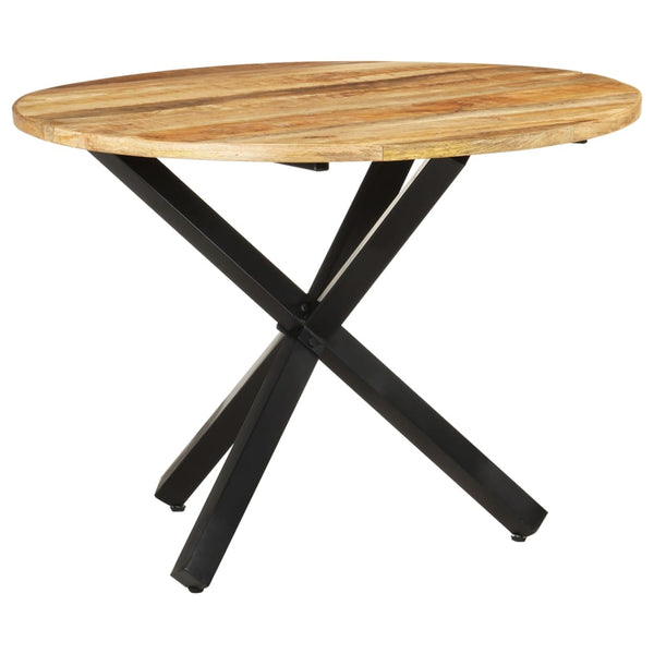 Esstisch Shikai 100x100x75cm (ruhes Mangoholz, rund)