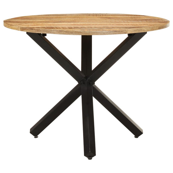 Esstisch Shikai 100x100x75cm (ruhes Mangoholz, rund)