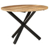 Esstisch Shikai 100x100x75cm (ruhes Mangoholz, rund)