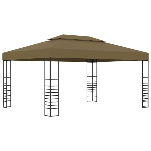 Ruskeanharmaa huvimaja Maegan 3x4 m (180 g/m²)