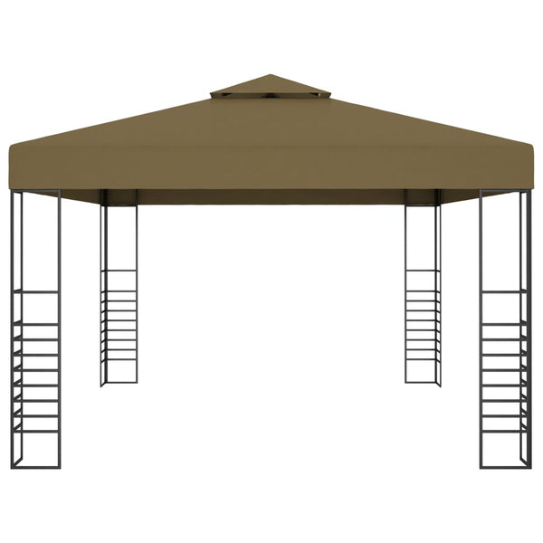 Ruskeanharmaa huvimaja Maegan 3x4 m (180 g/m²)