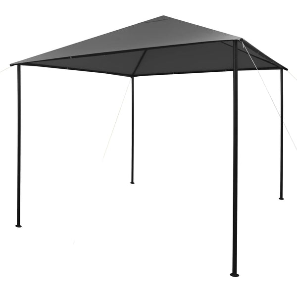 Pavillon Omirbec, anthrazit, 3x3 m (Gewebe und Stahl 180 g/m²)