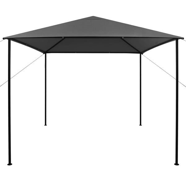 Pavillon Omirbec, anthrazit, 3x3 m (Gewebe und Stahl 180 g/m²)