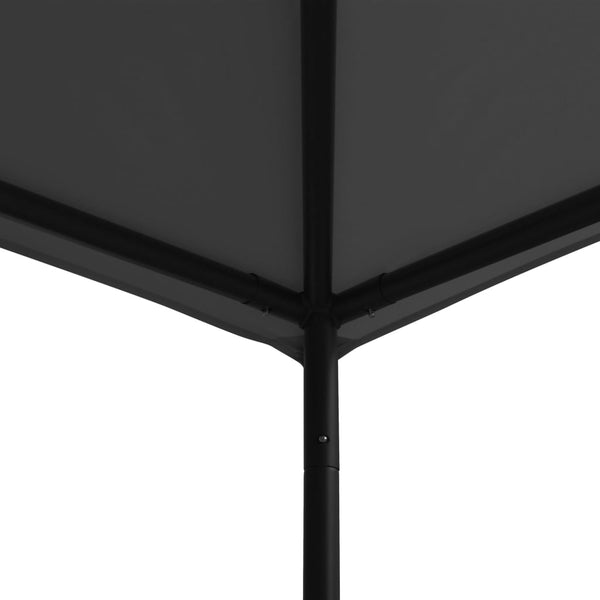 Pavillon Omirbec, anthrazit, 3x3 m (Gewebe und Stahl 180 g/m²)