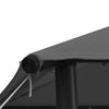 Pavillon Omirbec, anthrazit, 3x3 m (Gewebe und Stahl 180 g/m²)