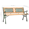 Gartenbank Egvenia 122cm (Fichte und Gusseisen)