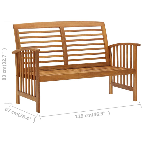 Gartensessel-Set Rogelio (2-teilig, Akazienholz)
