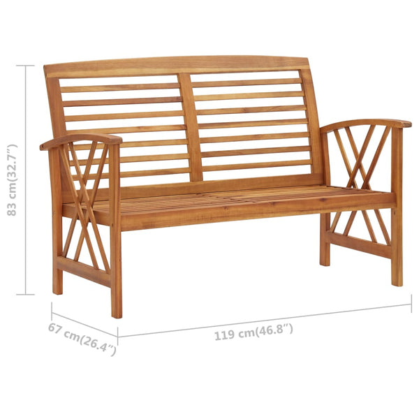 Gartenbank Czeczilia 119cm (Akazienholz)