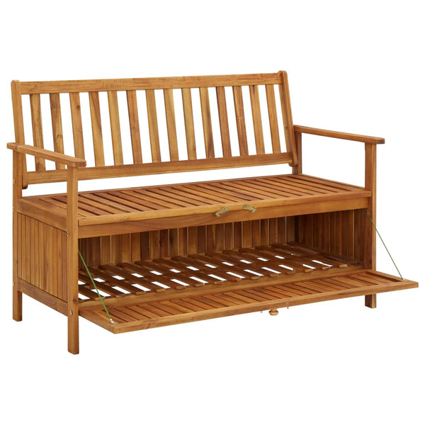 Garten-Aufbewahrungsbank Tonislav 120cm (Akazienholz)