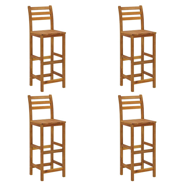 Barhocker Aloisa (4 Stück Akazienholz)