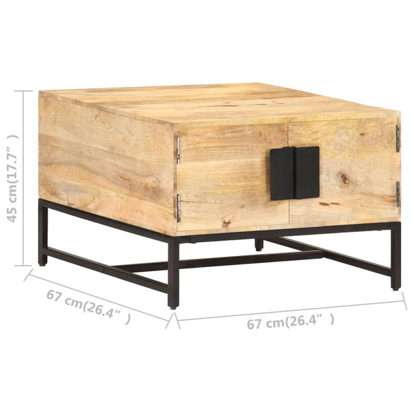 Couchtisch Neculaiu 67x67x45cm (Mangoholz)