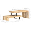 Zweiteiliges Couchtisch-Set Stavrache (Mangoholz)