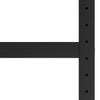 Schwarzes und rotes Schreibtischgestell Metall Bilghi 120x57x79cm