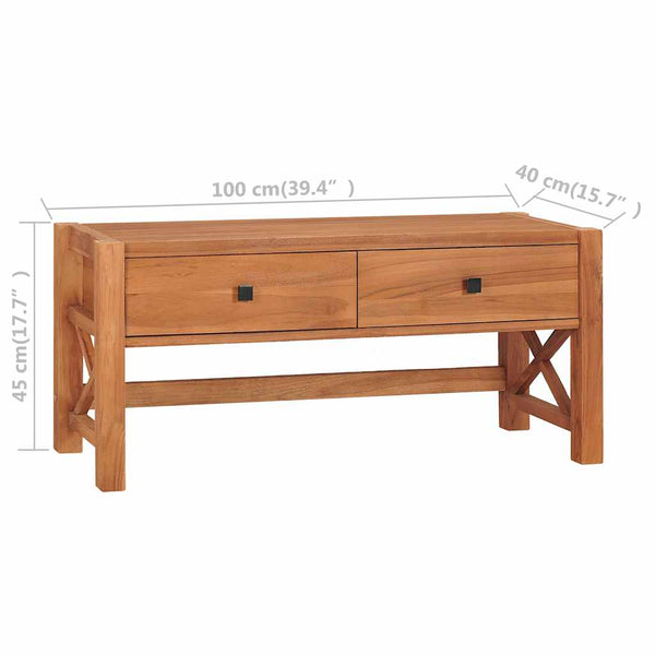 TV-Board Danescu 100x40x45cm (Teak)