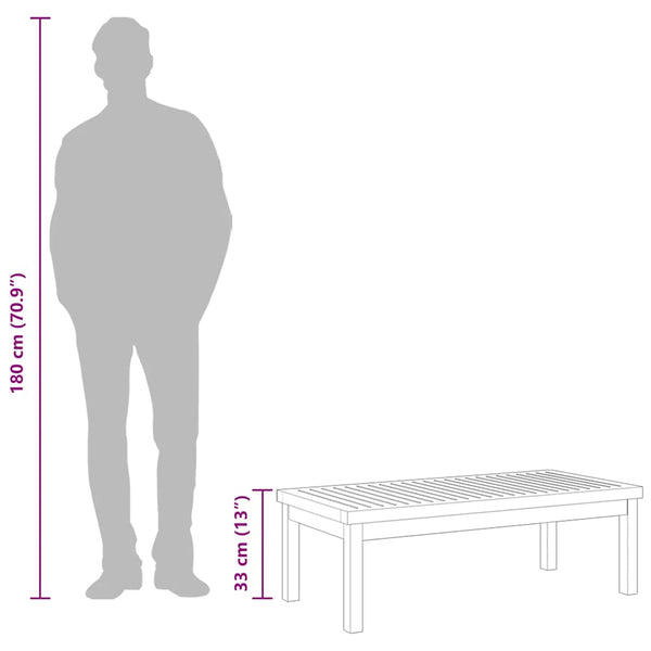 Couchtisch Adlai 100x50x33cm (Akazienholz)