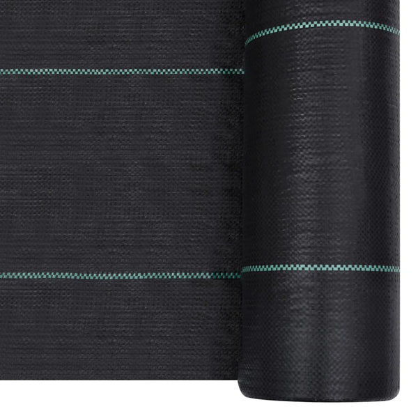 Schwarze Unkraut- und Wurzelbarriere von Ecsterina 2x10 m (PP)