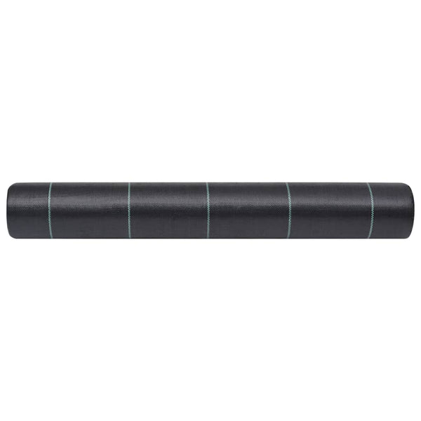 Schwarzes Unkraut- und Wurzelschutzvlies Ecsterina 2x25 m (PP)