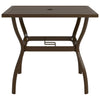 Brauner Gartentisch Moises 81,5x81,5x72cm (Stahl)