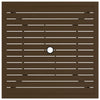 Brauner Gartentisch Moises 81,5x81,5x72cm (Stahl)