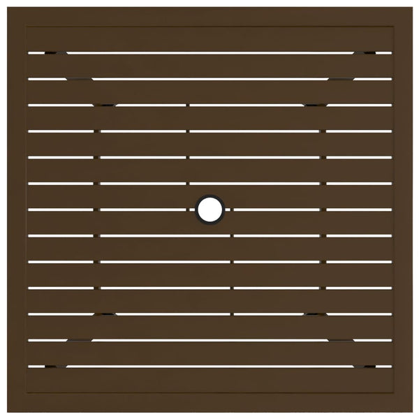 Brauner Gartentisch Moises 81,5x81,5x72cm (Stahl)