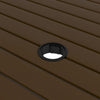 Brauner Gartentisch Moises 81,5x81,5x72cm (Stahl)