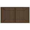 Brauner Gartentisch Moises 140x80x72cm (Stahl)