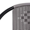 Schwarze Gartenstühle Balaj (2 Stk. Polyrattan und Stahl 110 kg)
